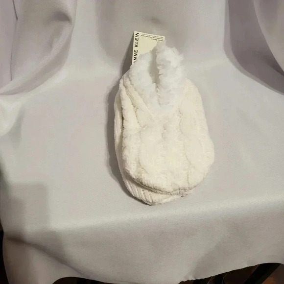 Anne Klein Shoes - Anne Klein knit slipper panel ivory color ivory one size